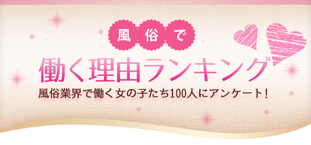 風俗で働く理由ランキング