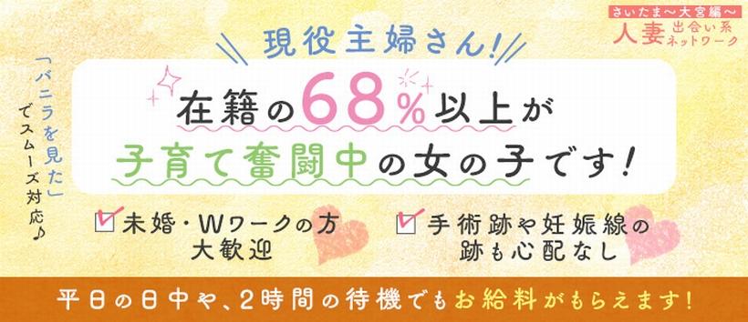 出会い系人妻ネットワーク　春日部～岩槻編の求人